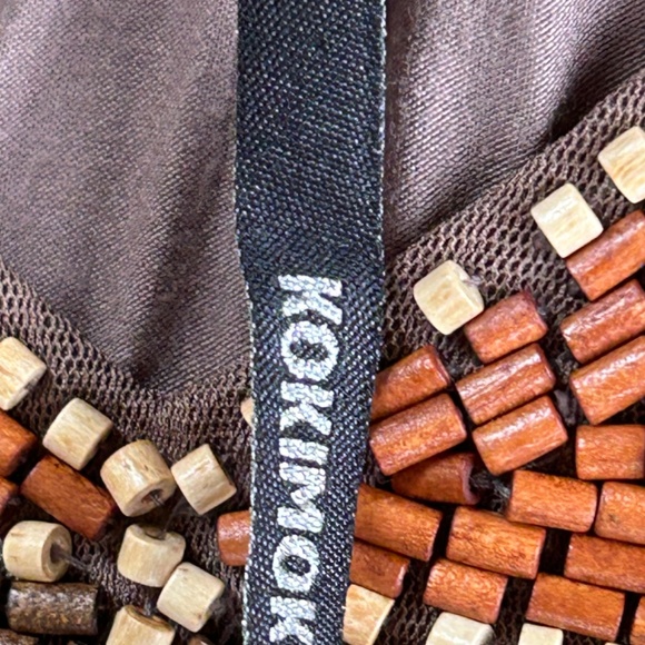 Light Brown Beautiful Top Embroidered With Beads, Size Large, Brand New - Picture 9 of 13